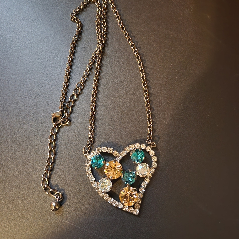 Crystal heart necklace
